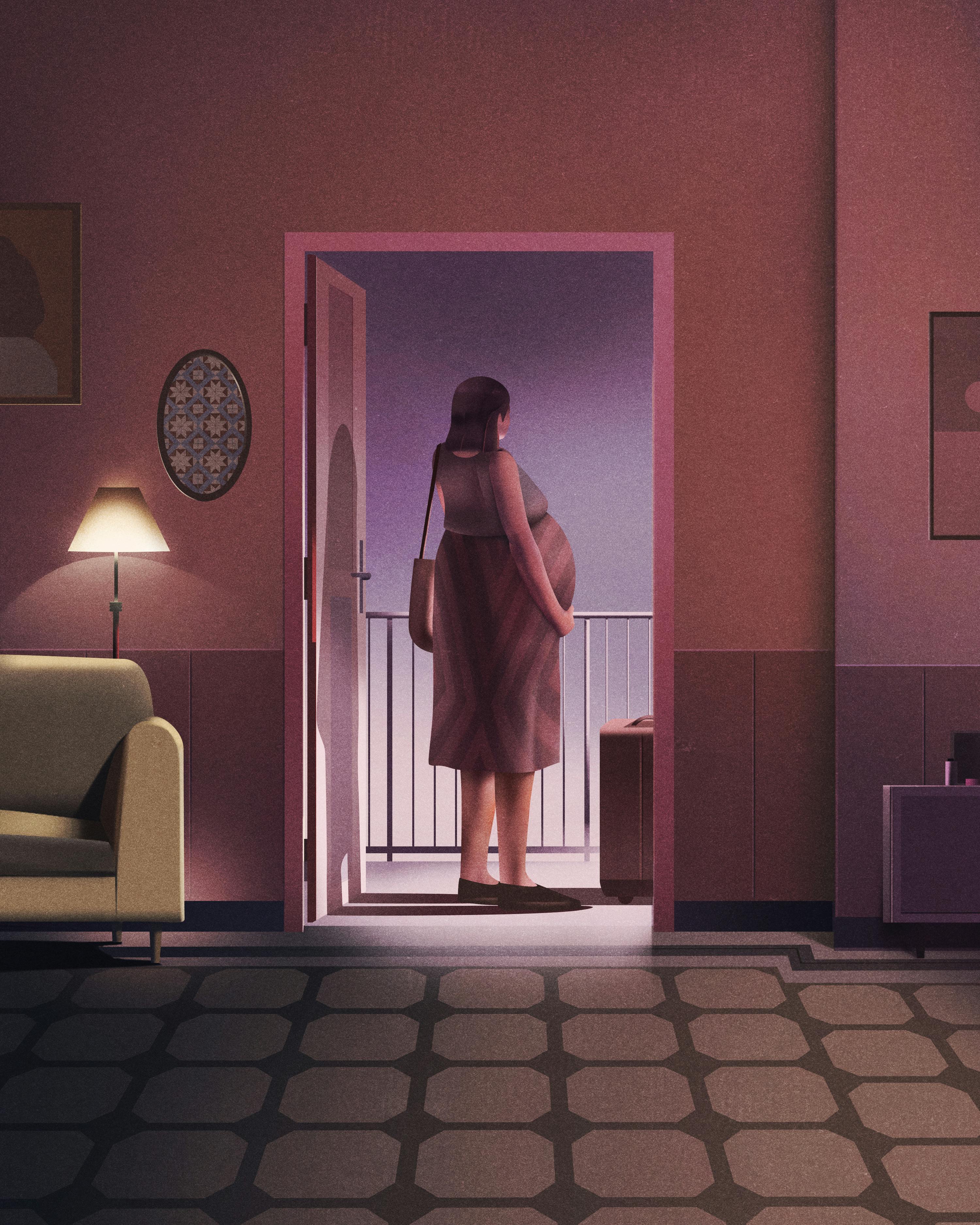 Fem dage før fødslen flygtede Katrine fra Danmark. Staten ville tage hendes barn