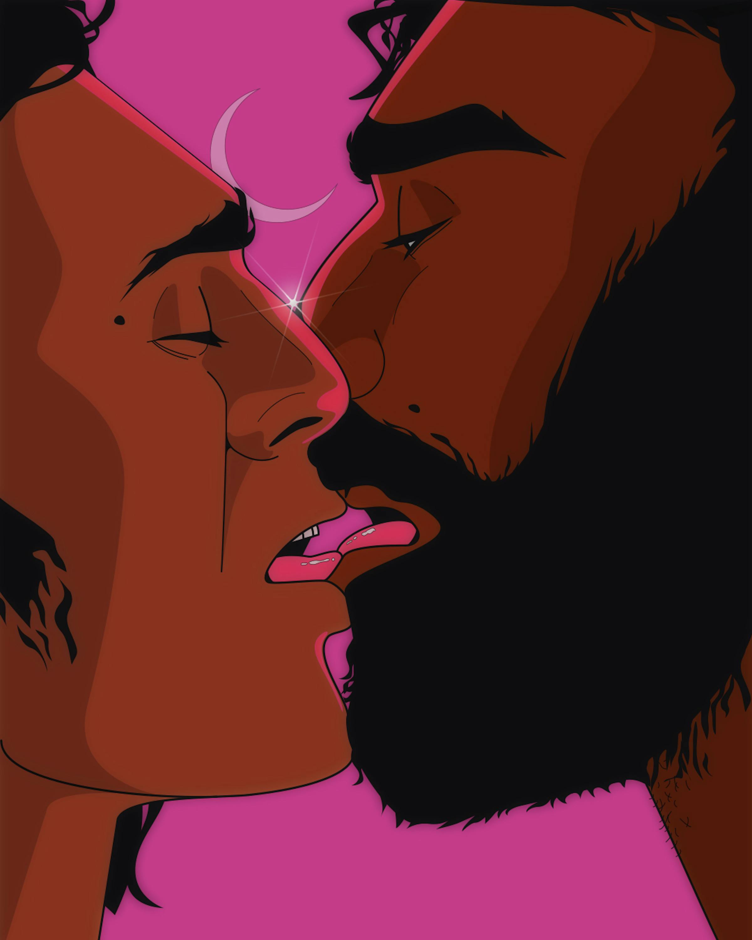 Har du nogensinde set to muslimske fyre kysse på en scene?